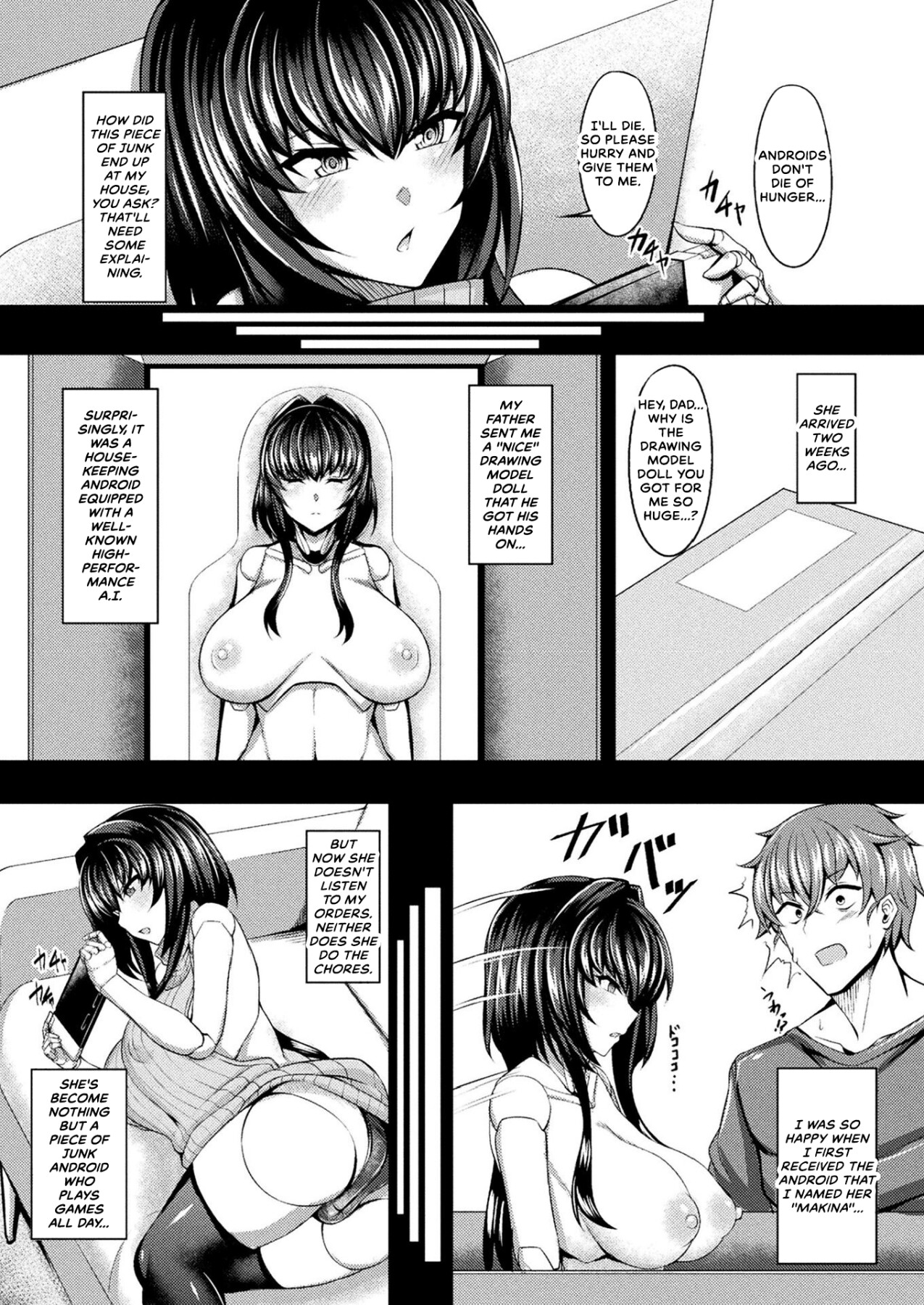 Hentai Manga Comic-Self-Depraved Makina's Sexual Activity-Read-2